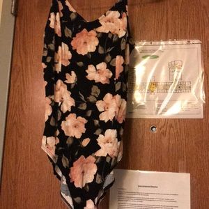 Strappy back one piece